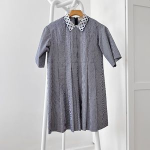 Maison Kitsuné Jacquard Dots Sara Pleated Dress